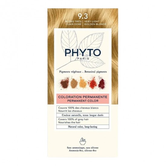 PhytoColor blond extra clair doré 9.3 coloration permanente PhytoColor blond extra clair doré 9.3 coloration permanente