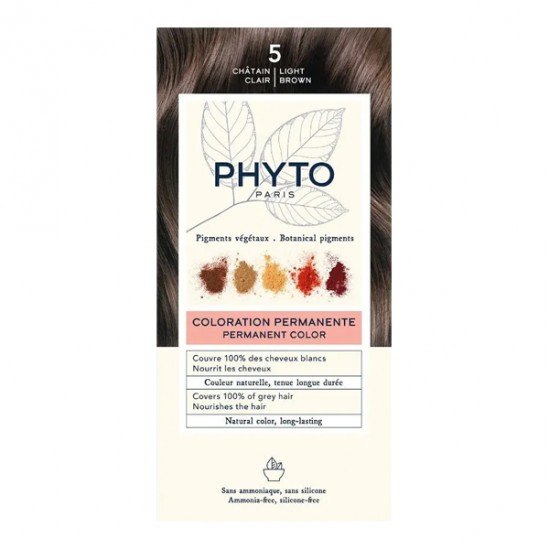PhytoColor châtain clair 5 coloration permanente PhytoColor châtain clair 5 coloration permanente