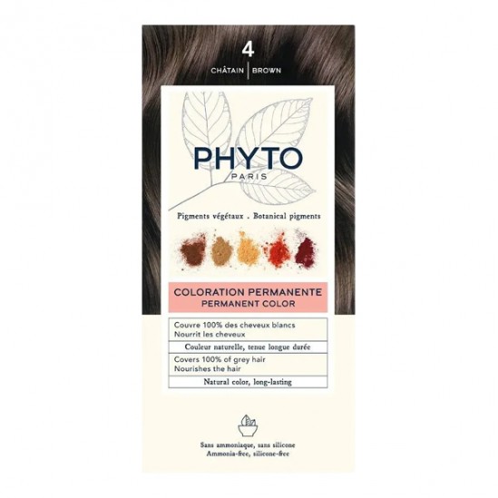 PhytoColor châtain 4 coloration permanente PhytoColor châtain 4 coloration permanente