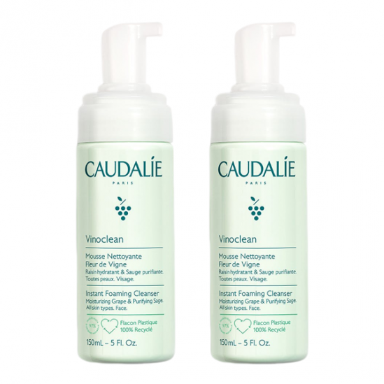 Caudalie vinoclean mousse nettoyante fleur de vigne lot de 2x150ml Caudalie vinoclean mousse nettoyante fleur de vigne lot de 2x150ml