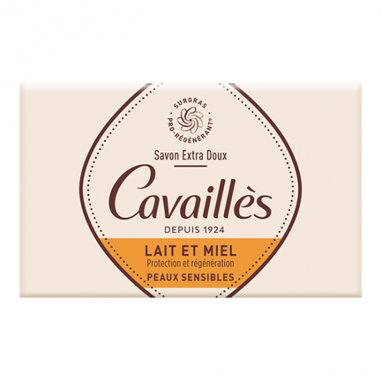 Rogé Cavaillès savon surgras extra-doux lait et miel 150g