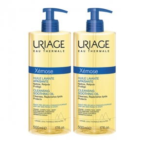 Uriage Xémose huile lavante apaisante lot de 2x500ml