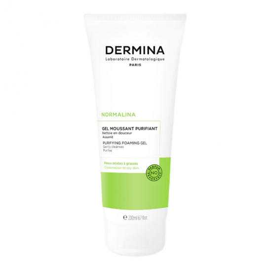 Dermina Normalina gel moussant purifiant 200ml Dermina Normalina gel moussant purifiant 200ml