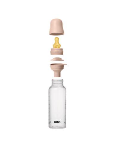 BIBS Biberon en plastique 270 ml  Latex - Blush