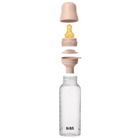 BIBS Biberon en plastique 270 ml  Latex - Blush