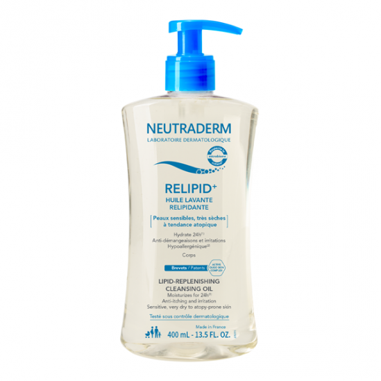 Neutraderm relipid+ huile lavante relipidante 400ml Neutraderm relipid+ huile lavante relipidante 400ml