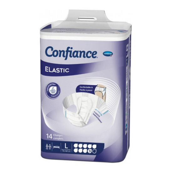 Paul Hartmann confiance elastic 9 gouttes taille L 9 sachets Paul Hartmann confiance elastic 9 gouttes taille L 9 sachets