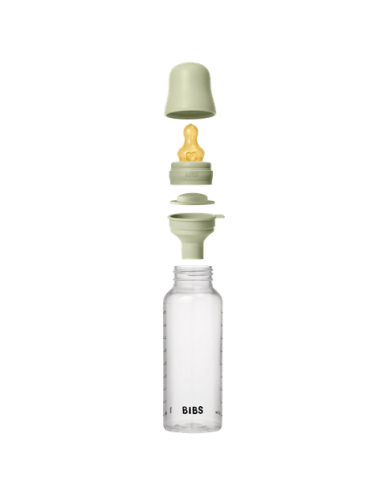 BIBS Biberon en plastique 270 ml  Latex - Sage
