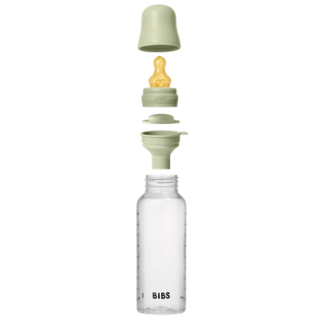 BIBS Biberon en plastique 270 ml  Latex - Sage