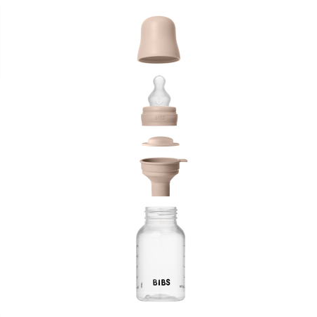 BIBS Biberon en plastique 150 ml  Silicone - Blush