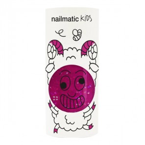 Nailmatic kids vernis eau sheepy framboise transparent paillettes 8ml