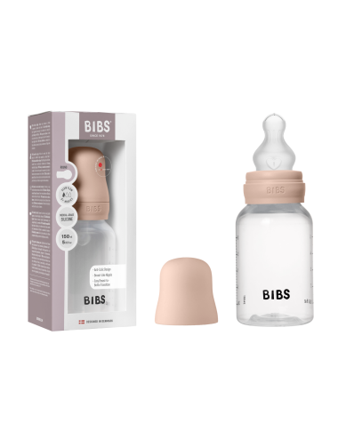 BIBS Biberon en plastique 150 ml  Silicone - Blush