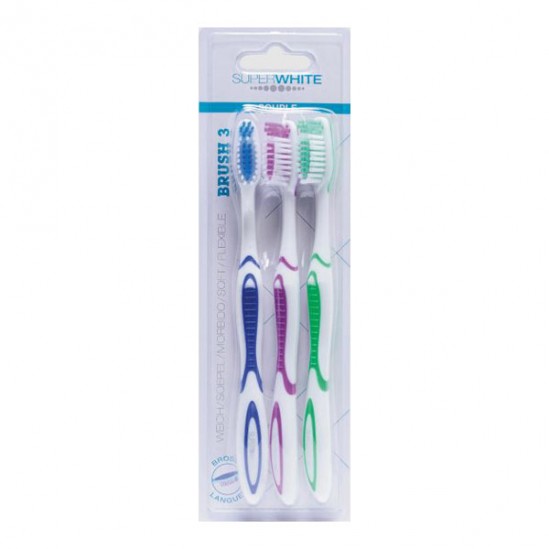 SuperWhite brosse à dents lot de 3 pack family SuperWhite brosse à dents lot de 3 pack family