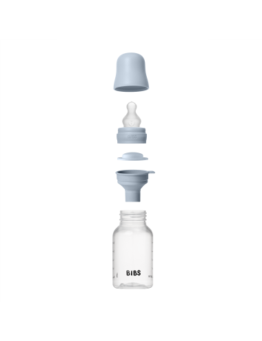 BIBS Biberon en plastique 150 ml  Silicone - Baby Blue