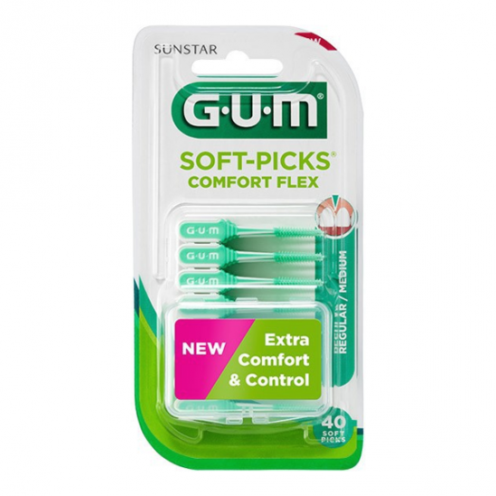 Gum Soft-Picks Comfort Flex bâtonnet interdentaire taille S 40 picks Gum Soft-Picks Comfort Flex bâtonnet interdentaire taille S 40 picks