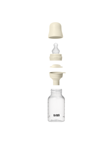 BIBS Biberon en plastique 150 ml  Silicone - Ivory