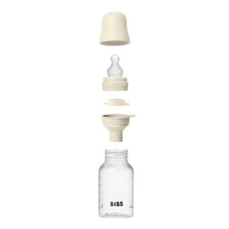 BIBS Biberon en plastique 150 ml  Silicone - Ivory