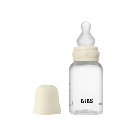 BIBS Biberon en plastique 150 ml  Silicone - Ivory