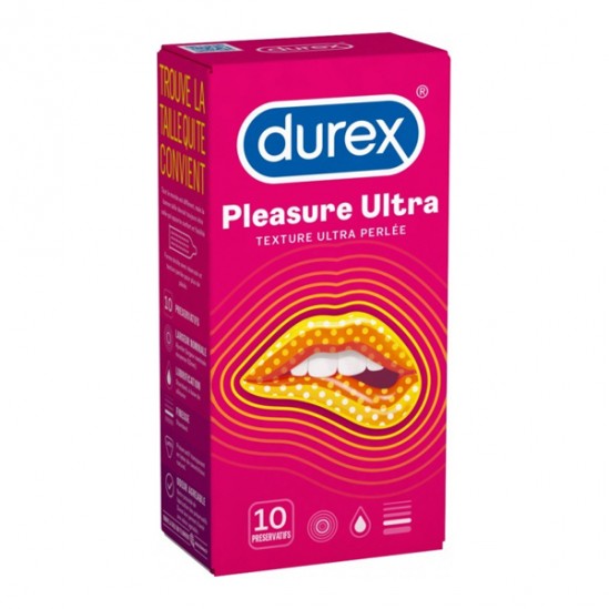 Durex Pleasure ultra perlée 10 préservatifs Durex Pleasure ultra perlée 10 préservatifs