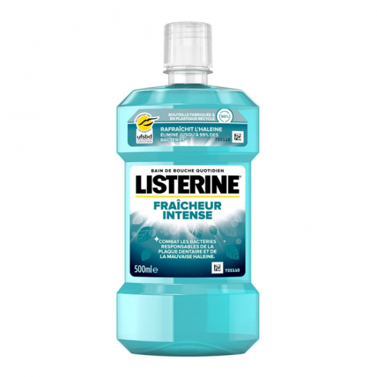 Listerine Fraîcheur Intense bain de bouche 500ml Listerine Fraîcheur Intense bain de bouche 500ml
