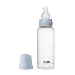 BIBS Biberon en plastique 270 ml  Silicone - Baby Blue