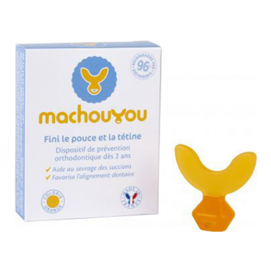 Machouyou dispositif de prévention orthodontique dès 2 ans orange Machouyou dispositif de prévention orthodontique dès 2 ans orange