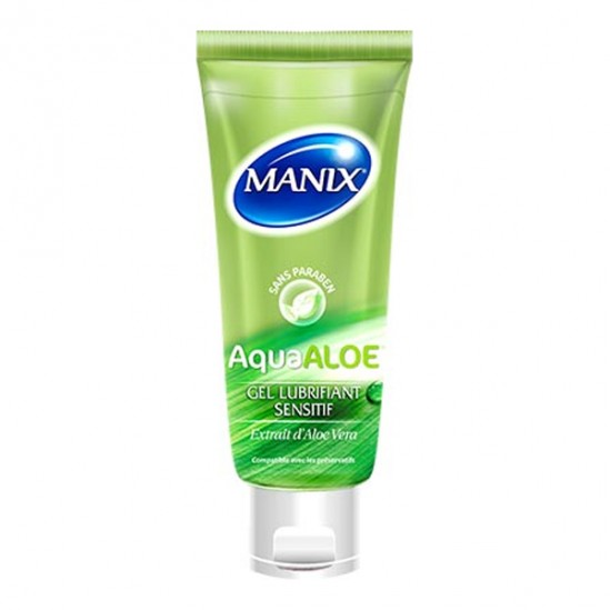 Manix AquaAloe gel lubrifiant tube 80ml Manix AquaAloe gel lubrifiant tube 80ml