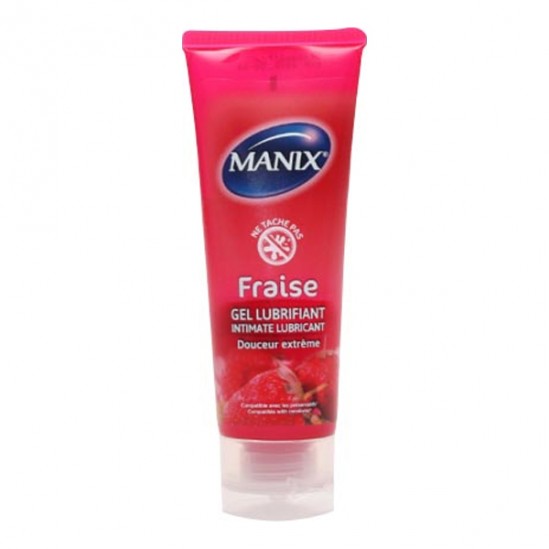 Manix Fraise gel lubrifiant 80ml Manix Fraise gel lubrifiant 80ml