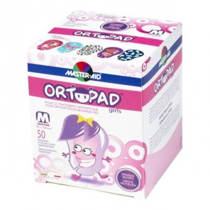 Ortopad girls pansement oculaire regular 8.5 x 5.9cm + 5ans 50 pièces
