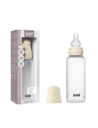 BIBS Biberon en plastique 270 ml  Silicone - Ivory
