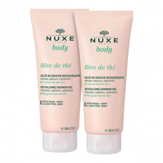 Nux body rêve de thé gelée de douche lot de 2x200ml Nux body rêve de thé gelée de douche lot de 2x200ml