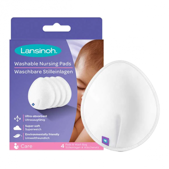 Lansinoh 4 coussinets d'allaitement lavables Lansinoh 4 coussinets d'allaitement lavables