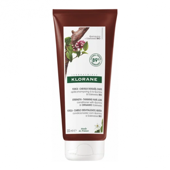 Klorane après-shampooing à la quinine et edelweiss bio 200ml Klorane après-shampooing à la quinine et edelweiss bio 200ml