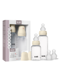 Set évolutif biberon en plastique et silicone - Ivory