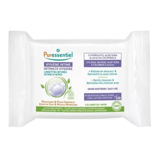 Puressentiel Hygiène Intime bio 25 lingettes Puressentiel Hygiène Intime bio 25 lingettes