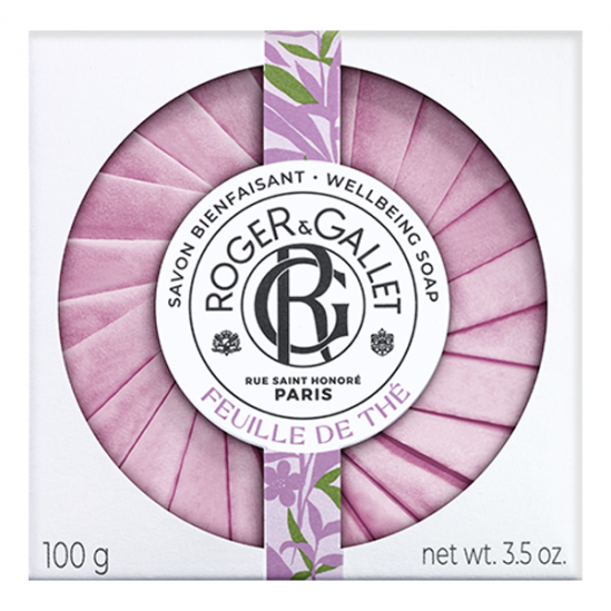 Roger & Gallet Feuille de Thé savon bienfaisant 100g Roger & Gallet Feuille de Thé savon bienfaisant 100g