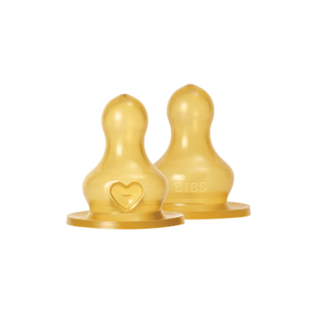 BIBS Tétines de biberons Latex 2 pack