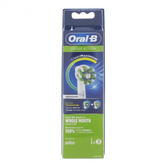 Oral-B Cross Action 3 brossettes de recharge Oral-B Cross Action 3 brossettes de recharge