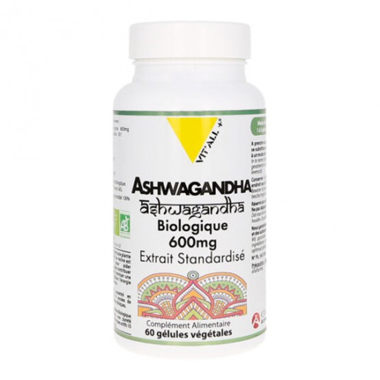 Vitall+ ashwagandha bio 600 60 gélules Vitall+ ashwagandha bio 600 60 gélules