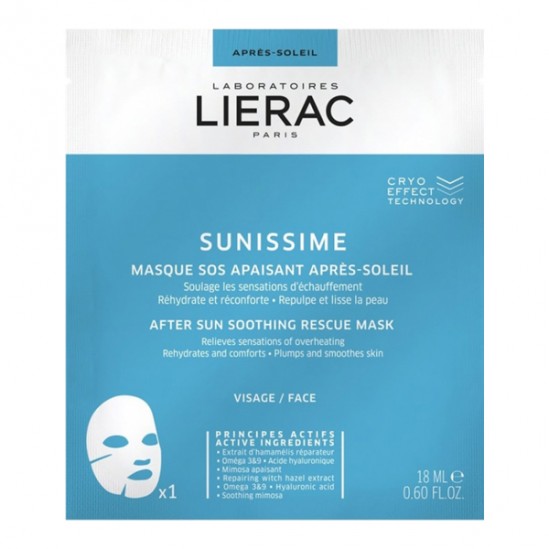 Lierac Sunissime masque SOS apaisant après-soleil visage 18ml Lierac Sunissime masque SOS apaisant après-soleil visage 18ml