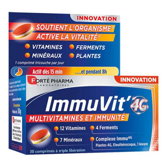 Forté Pharma Immuvit' 4G 30 comprimés Forté Pharma Immuvit' 4G 30 comprimés