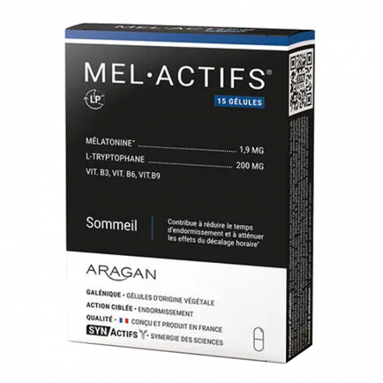 Aragan Mel Actifs sommeil 15 gélules Aragan Mel Actifs sommeil 15 gélules