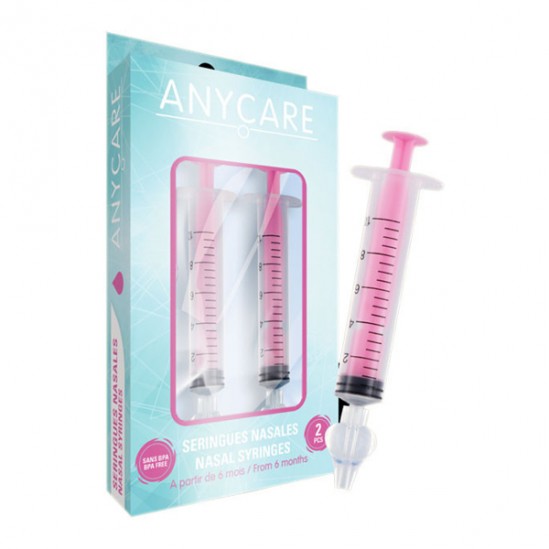 Anycare seringue nasale rose 2 boites Anycare seringue nasale rose 2 boites
