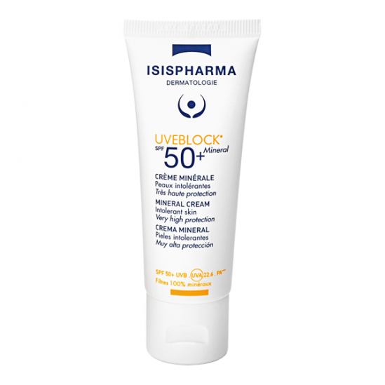 Isispharma uveblock crème minérale invisible spf50+ 40ml Isispharma uveblock crème minérale invisible spf50+ 40ml