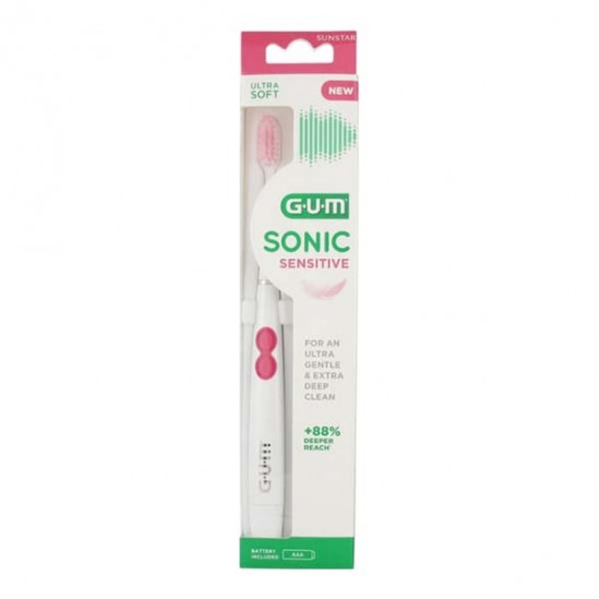 GUM Sonic Sensitive brosse à dents électrique à pile GUM Sonic Sensitive brosse à dents électrique à pile