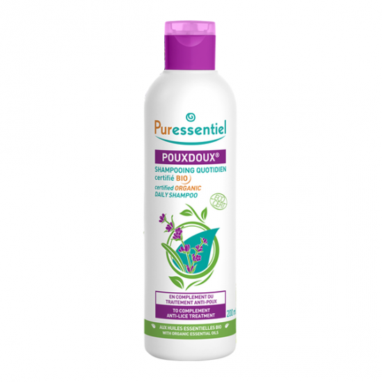 Puressentiel Pouxdoux shampooing quotidien certifié bio 200ml Puressentiel Pouxdoux shampooing quotidien certifié bio 200ml