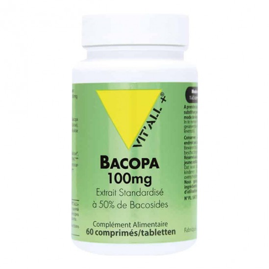 Vit'All+ Bacopa 100mg 60 comprimés Vit'All+ Bacopa 100mg 60 comprimés