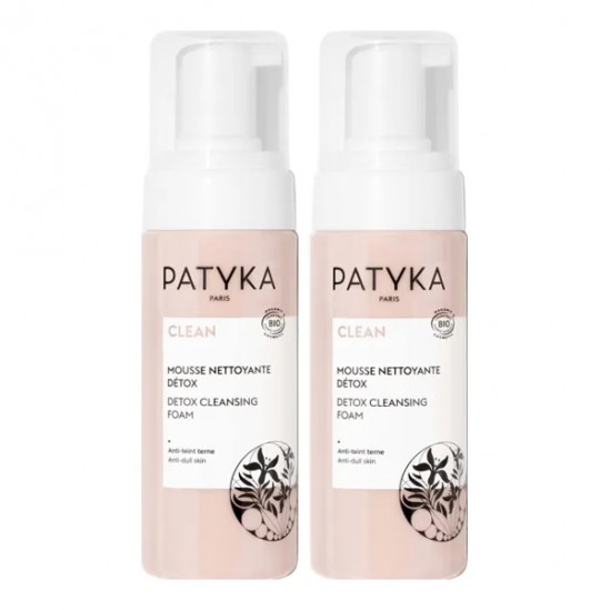 Patyka Clean mousse nettoyante détox bio lot de 2x150ml Patyka Clean mousse nettoyante détox bio lot de 2x150ml