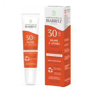 Biarritz Alga Maris baume à lèvres Mer et Montagne bio SPF30 - 15ml