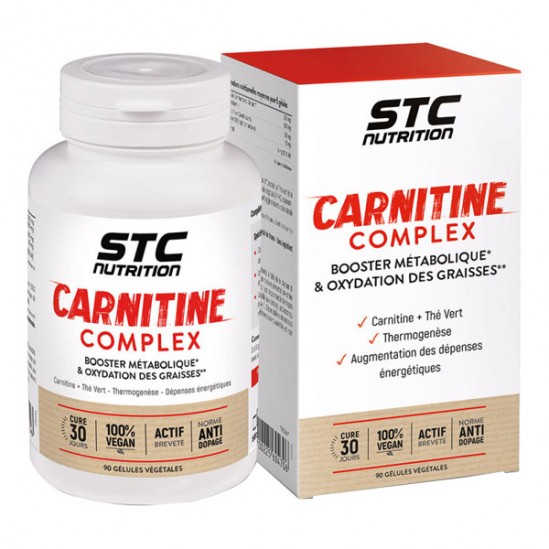 STC Nutrition Carnitine complex brules graisses 90 gélules STC Nutrition Carnitine complex brules graisses 90 gélules